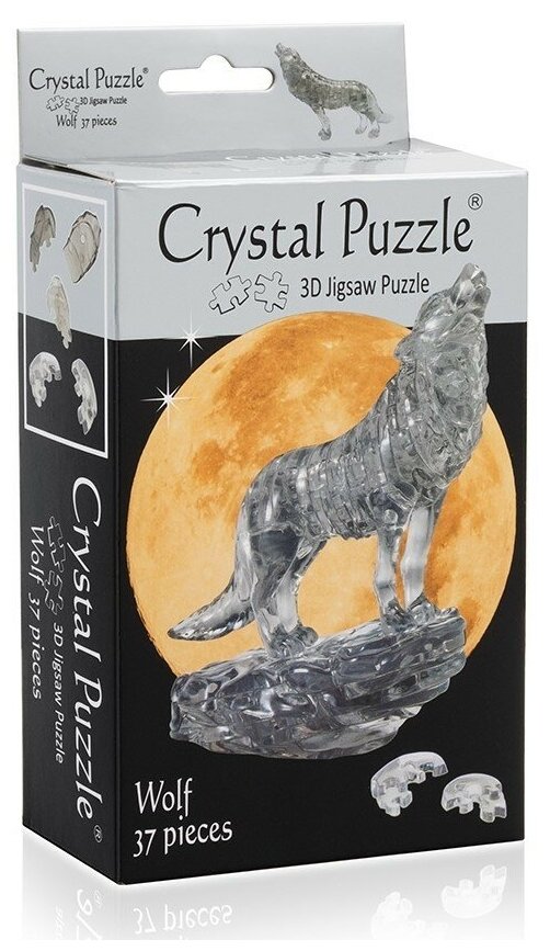 Головоломка 3D Crystal Puzzle Черный волк цвет: черный - фото №13
