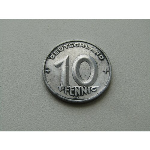 монета германия гдр 5 пфеннигов 1972 год 5 Монета. Германия. ГДР. 10 пфеннигов 1950