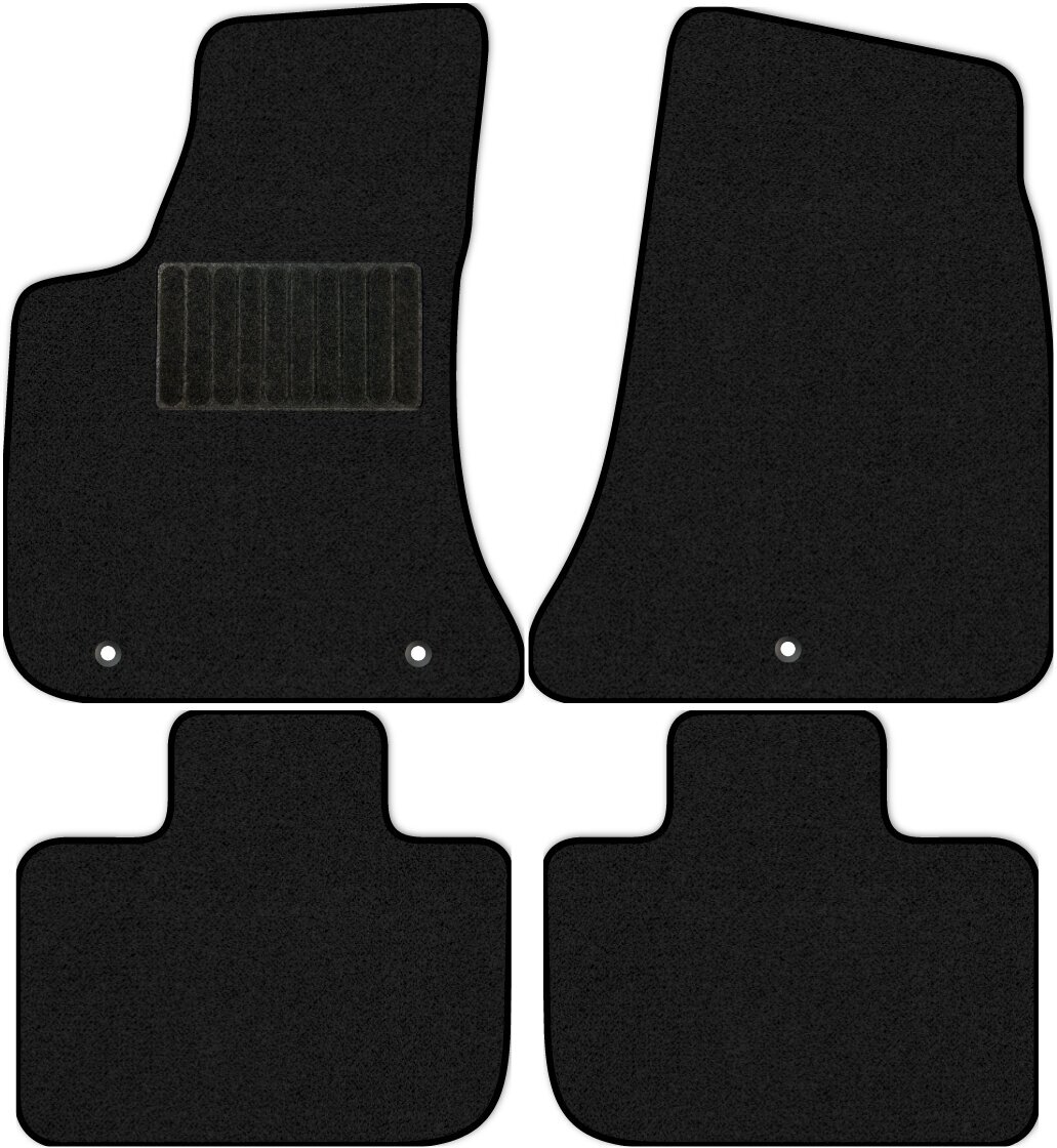 Коврики в салон текстильные Allmone "Стандарт" для Dodge Charger 7 (LD2WD) 2014 - Н. В, черные, 4шт. / Додж Чарджер 7