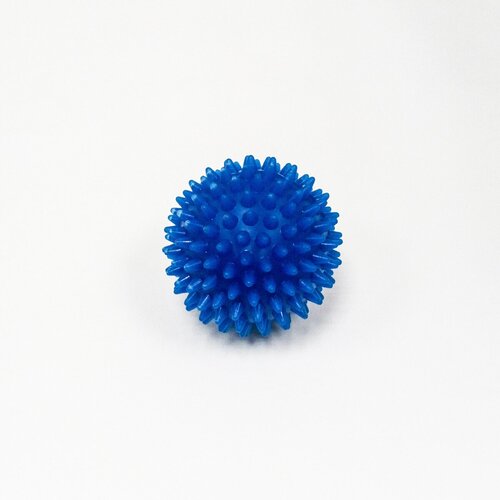 Массажный мячик. Для детей Ежик мяч с шипами, 65 мм Мячик с шипами для массажа синий 65 мм. Мяч-ежик И06012
