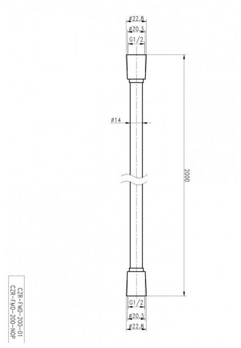 Cezares Гибкий шланг CEZARES CZR-FMD-120-NOP - фотография № 5