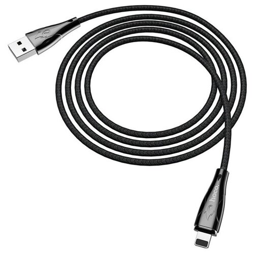 Hoco U75 Blaze USB - Lightning, 1.2 м, 1 шт., черный кабель hoco u75 blaze usb lightning 1 2 м 1 шт красный