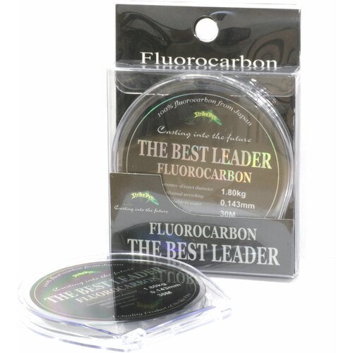 fluorocarbon shock leader 50m0 278mm Fluorocarbon Strike Pro The Best Leader 0,165mm 2,3кг 30m