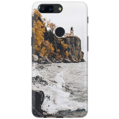 фото Cиликоновый чехол на oneplus 5t / ванплюс 5т с принтом "северный маяк" gosso