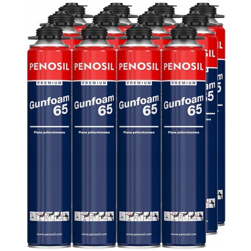 Полиуретановая пена PENOSIL PREMIUM GUNFOAM 65 870 мл 12штук 5900₽