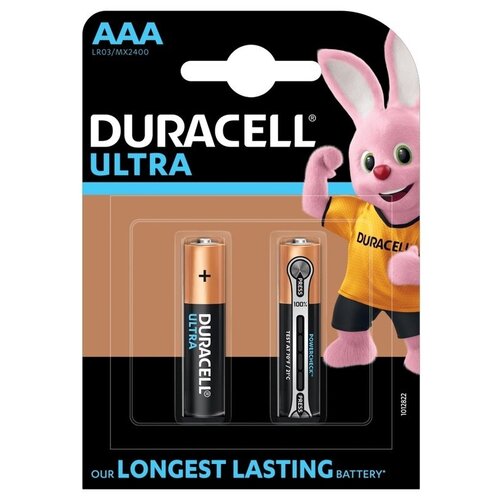 Батарея Duracell Ultra LR03-2BL MX2400 AAA (2шт)