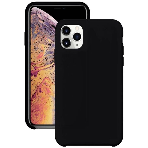 фото Силиконовый чехол на appel iphone 11 pro max черный noname