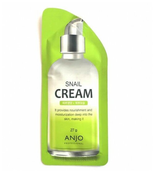 Anjo Professional Snail Cream Крем для лица с экстрактом муцина улитки, 27 г