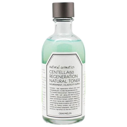 Восстанавливающий тонер с центеллой GRAYMELIN Centella 50 Regeneration Natural Toner, 130мл