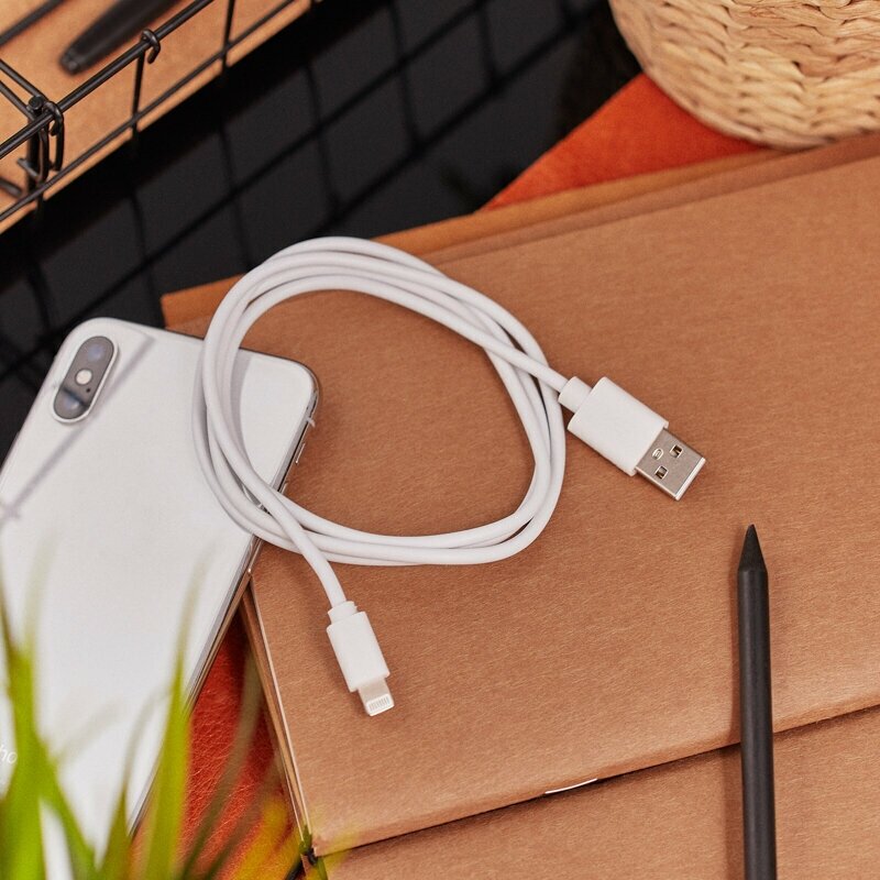 USB кабель для iPhone с разъемом Lightning Rexant (без отличий от оригинала) 1 м