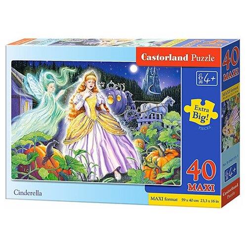 Пазл Castorland Cinderella (B-040155), 40 дет. пазл castorland cinderella b 13395 120 дет разноцветный