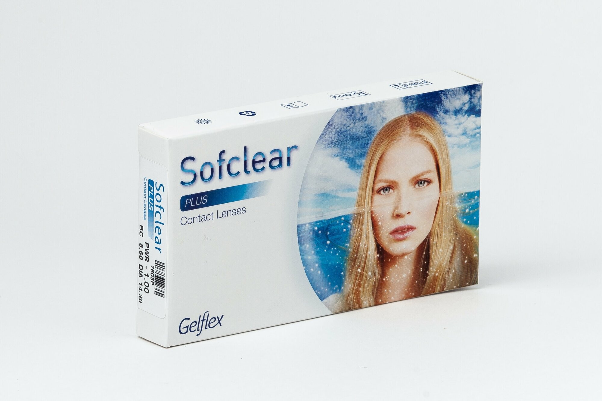 Контактные линзы Gelflex Sofclear 3 шт, 1 мес, R 8.6, D -5,75