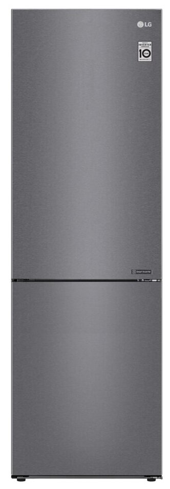 Холодильник LG GA-B 459 CLCL /графит, 1,86*0,60, 3ящ., Total No Frost, б/ручек, б/диспл./