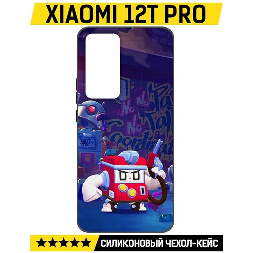 Чехол-накладка Krutoff Soft Case Brawl Stars - V8-БИТ для Xiaomi 12T Pro черный чехол накладка krutoff soft case brawl stars v8 бит для xiaomi poco c40 черный