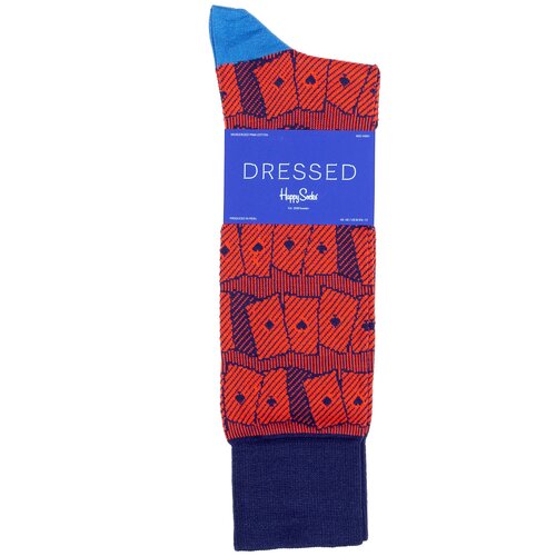 фото Мужские носки для делового костюма с узором dressed - cards - red 43-46 happy socks