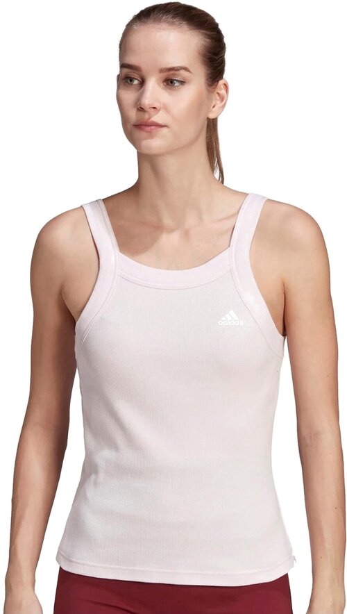 Майка adidas Essentials Rib, размер XXS INT, розовый