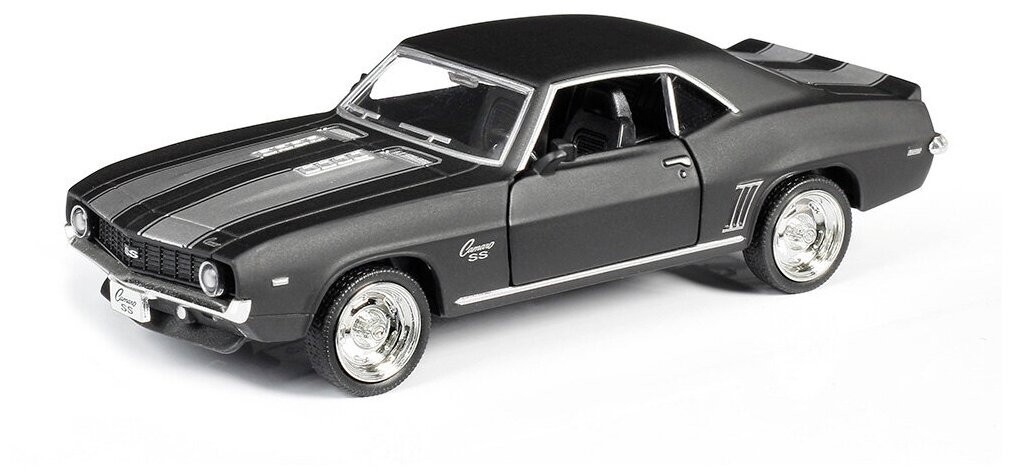 Легковой автомобиль RMZ City Chevrolet Camaro SS 1969 (554026) 1:36, 12.5 см, матовый серый