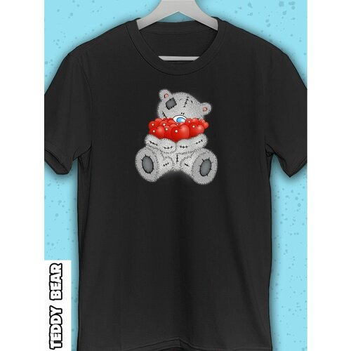 фото Футболка hilari, размер 48, черный, белый