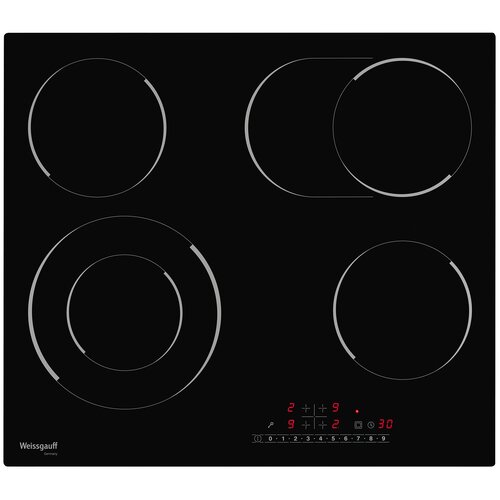 Электрическая варочная панель Weissgauff HVF 642 BS черный 2182400₽