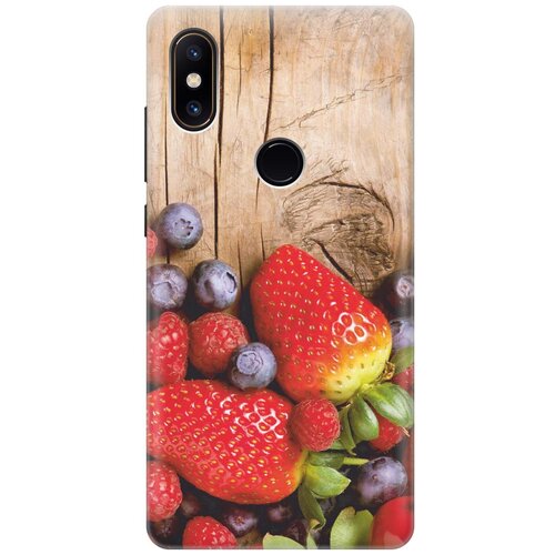 фото Cиликоновый чехол на xiaomi mi mix 2s / сяоми ми микс 2 эс с принтом "дерево фруктов" gosso