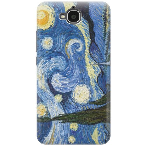 фото Cиликоновый чехол на honor 4c pro / хонор 4с про с принтом "звездная ночь" gosso