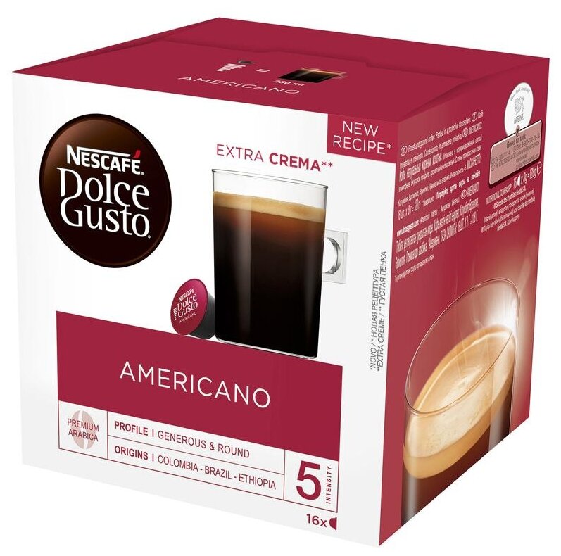 Кофе в капсулах Nescafe Dolce Gusto Americano, 16 капсул - фотография № 2