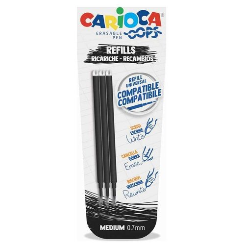 Набор стержней для гелевой стираемой ручки Carioca 