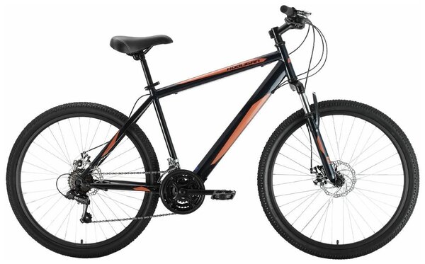 Велосипед Black One Hooligan 26 D (2022) 18" черный/коричневый/черный