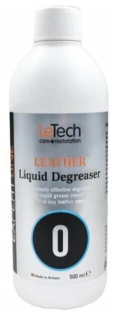 LeTech Expert Line Leather Liquid Degreaser (500ml) - Средство для удаления жира с кожи