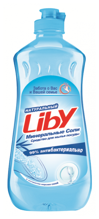 Средство для мытья посуды LIBY Минеральные соли 460 мл