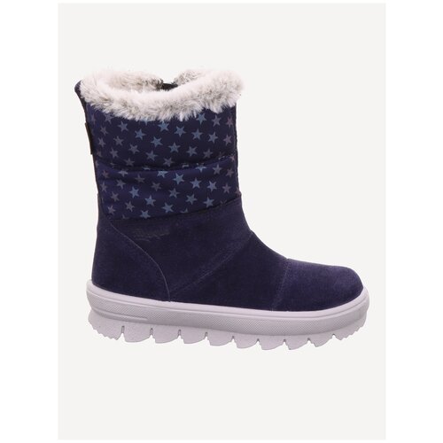 Полусапоги Superfit, зимние, натуральная кожа, размер 32, синий