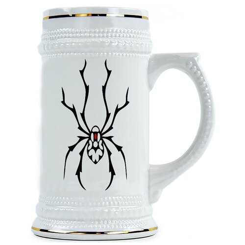 фото Пивная кружка черный паук drabs