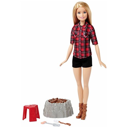 Купить Кукла Barbie У костра, 29 см, FDB44