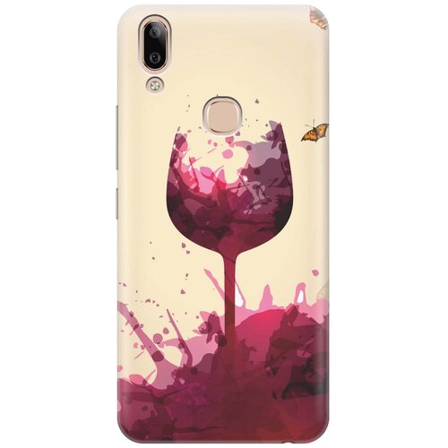 фото Re:paчехол - накладка artcolor для vivo y85 / v9 с принтом "летнее вино"