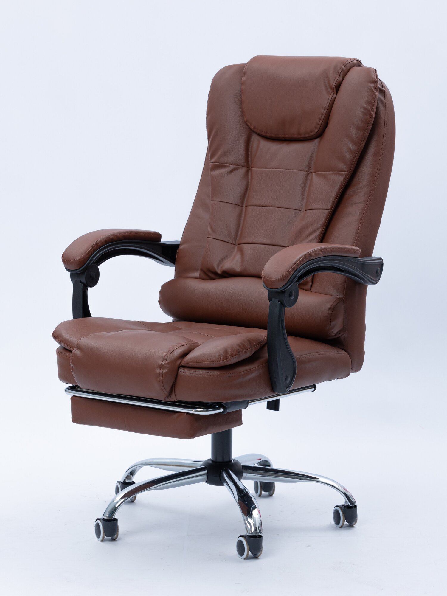 Компьютерное кресло с массажем, цвет: светло-коричневый - фотография № 4