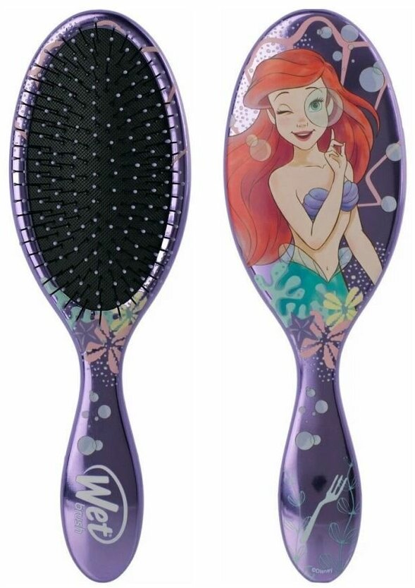 Wet Brush Расчёска для спутанных волос / Disney Princess Wholehearted Ariel Purple BWRDISIWHHAL