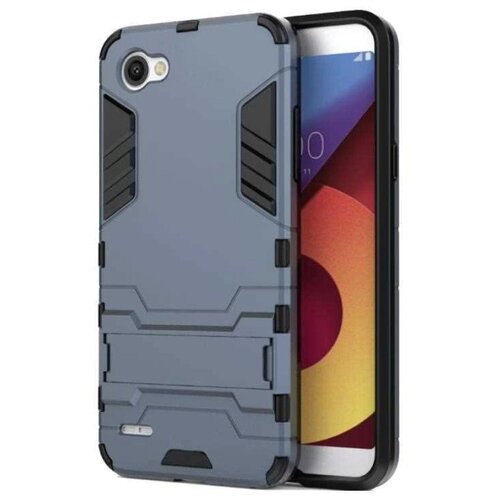 фото Чехол-бампер mypads для lg g6 mini / lg q6 / lg q6 plus / lg q6a m700 противоударный усиленный ударопрочный серебристый