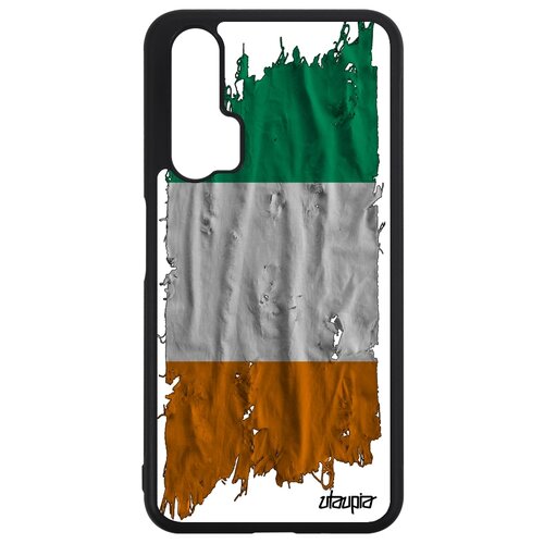 фото Чехол для телефонов honor 20, "флаг кот-д'ивуар на ткани" патриот страна utaupia