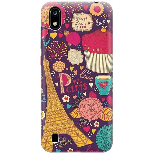 фото Re:pa накладка transparent для zte blade a7 2019 с принтом "love in paris"