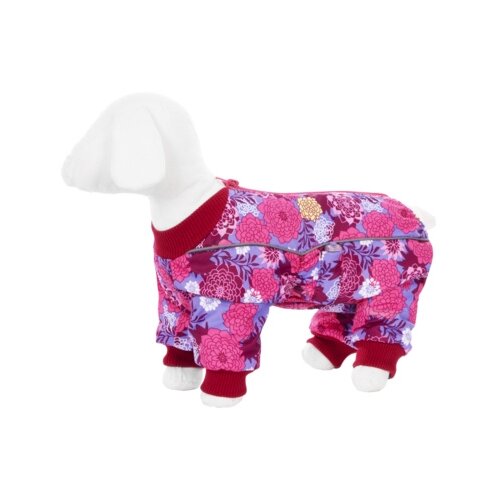 фото Yami-yami одежда о. комбинезон для собак на флисе с рисунком цветы, йоркширский терьер, на девочку 37680, 0,100 кг