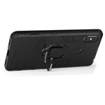 Противоударный чехол с кольцом Panther Case для Xiaomi Mi Max 3 черный - изображение