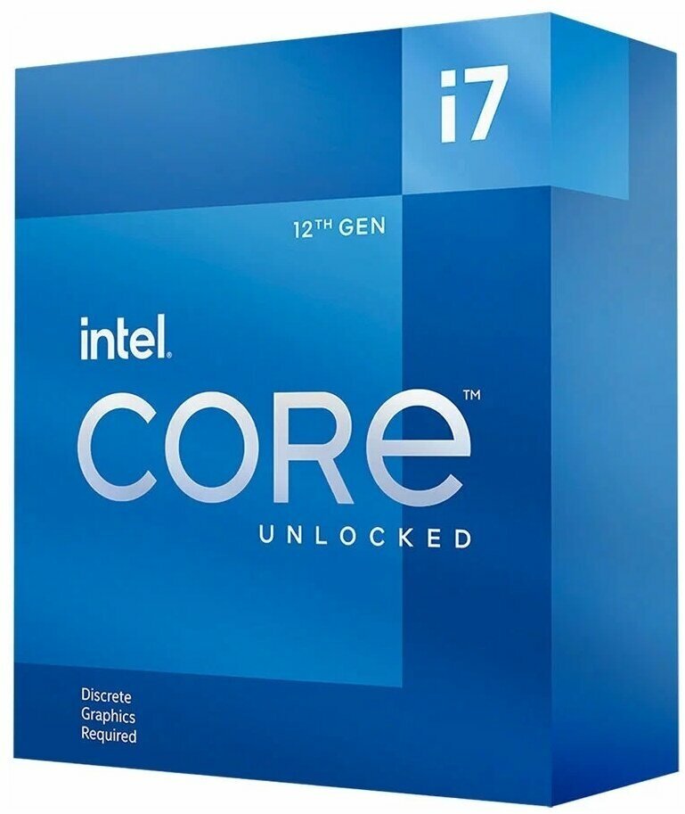 Процессор Intel Core i7 12700KF, LGA 1700, BOX (без кулера)