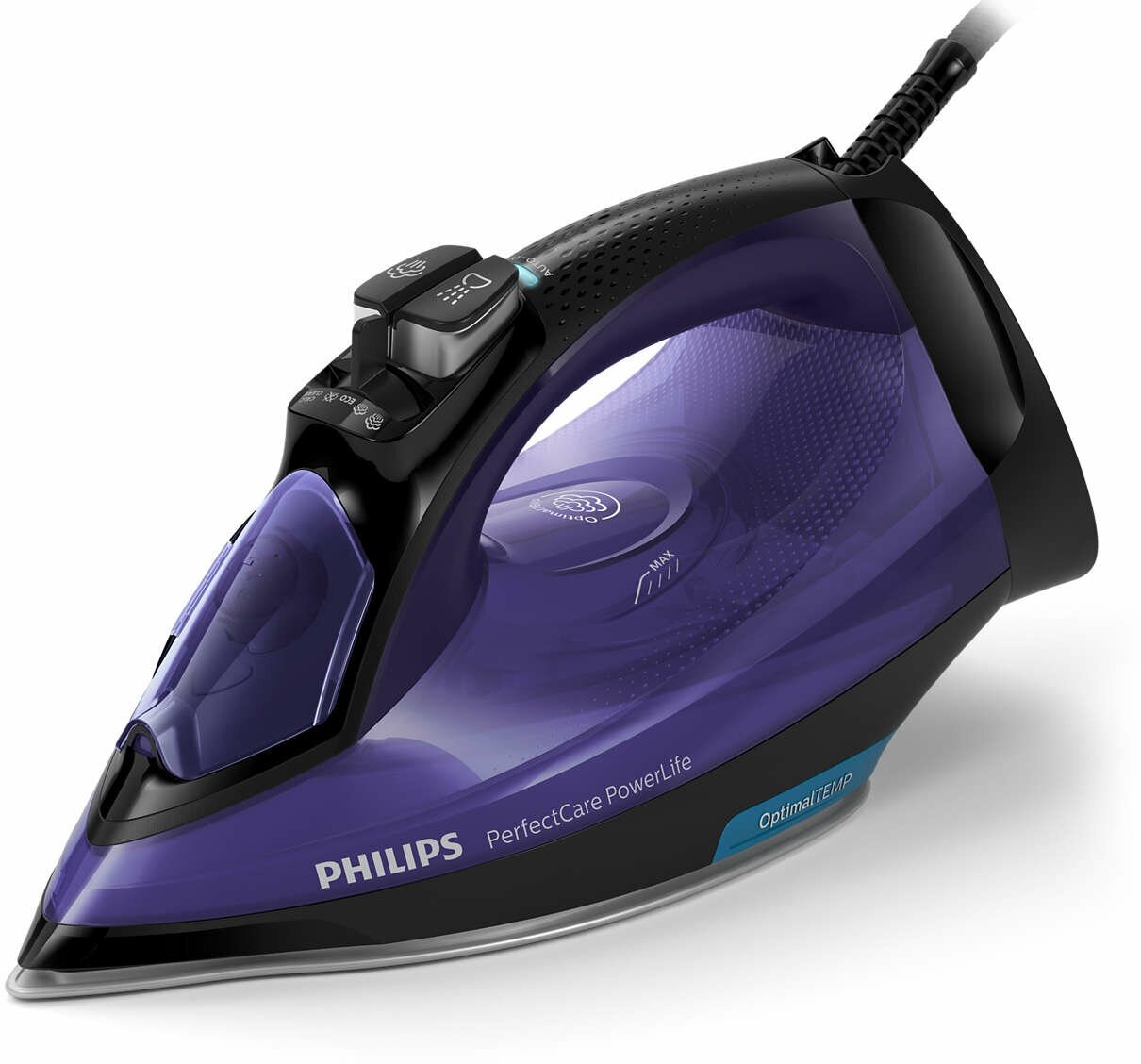 Утюг Philips GC3925/30 PerfectCare PowerLife, синий/черный