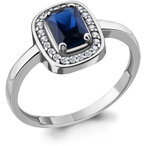 фото Кольцо aquamarine, серебро, 925 проба, серебряный