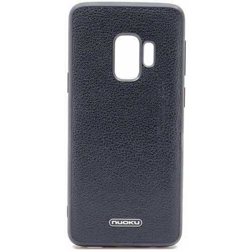 Чехол накладка для Samsung Galaxy S9 Jazz Series Genuine Leather Cover Черный