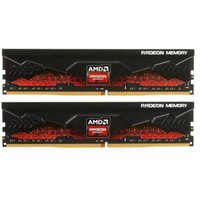 Оперативная память AMD DDR4 16Gb (2x8Gb) 3200MHz pc-25600 R9 Gamers Series Black Gaming (R9S416G3206U2K)