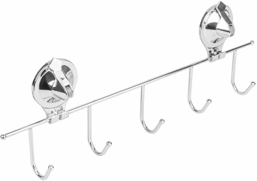 Крючок на планке 5 шт на присоске (Air-lock) SAKURA