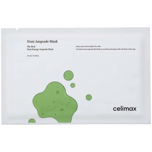 Тканевая маска с экстрактом нони и гиалуроновой кислотой Celimax The Real Noni Energy Ampoule Mask, 25 мл