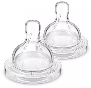 Соска Philips AVENT Anti-colic SCF633/27 силиконовая 3м+, 2 шт.