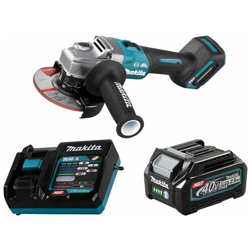 Шлифмашина угловая аккумуляторная 40В XGT 125мм Li-Ion 1x25Ач Makita GA005GD101 4903000₽